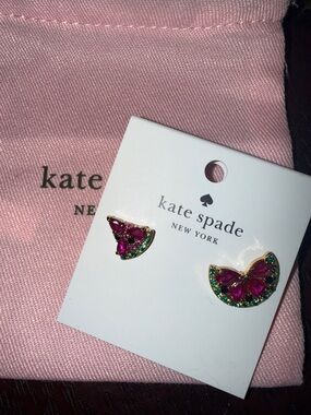 NWT Kate Spade Watermelon Studs